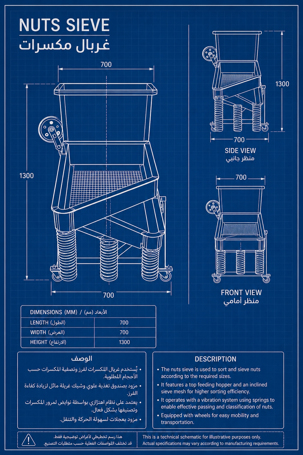 غربال   مكسرات